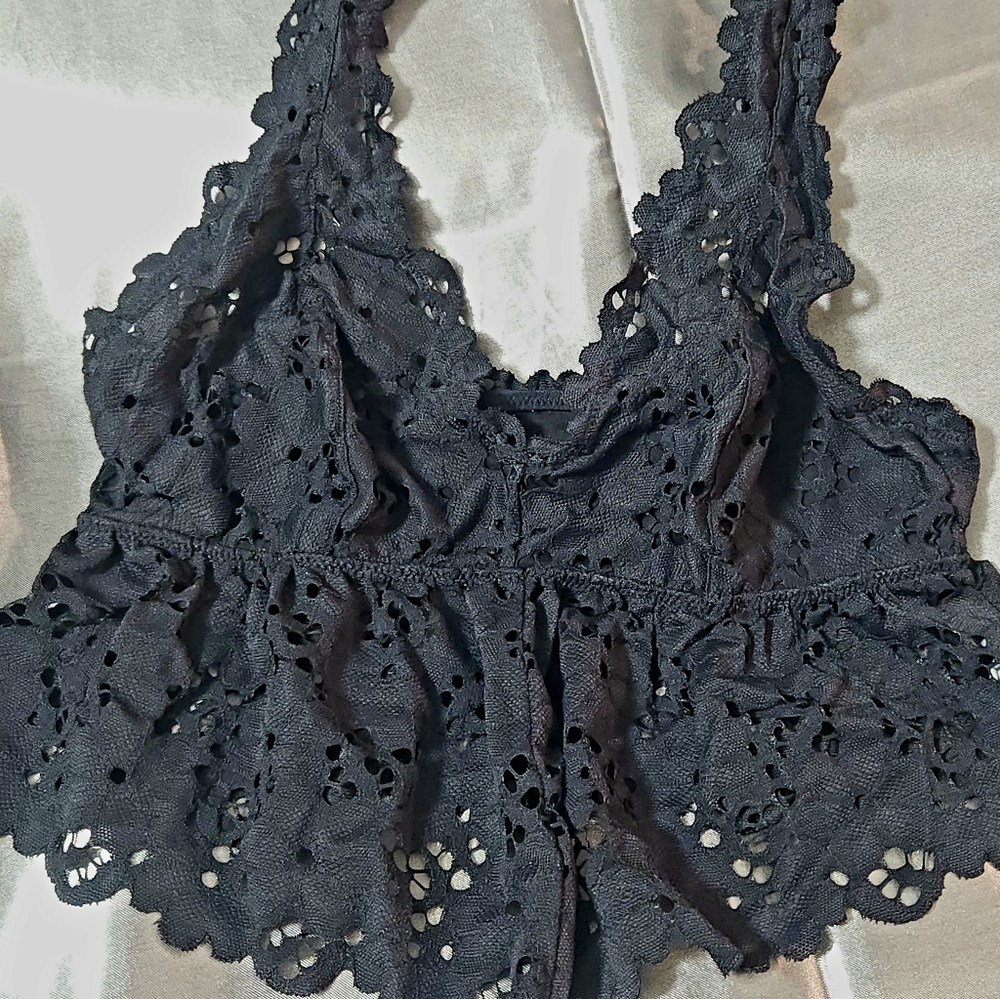 Aerie, Black lace fairy style bralette